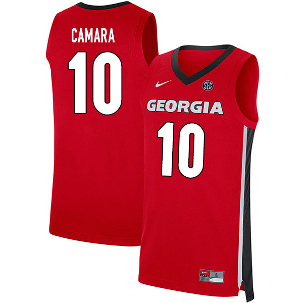 2020 Men #10 Toumani Camara Georgia Bulldogs College Basketball Jerseys Sale-Red